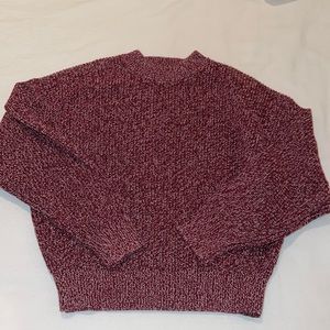 Uniqlo Red and White threaded thick sweater